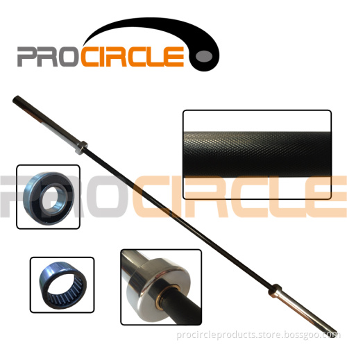 Top Grade Crossfit Barbell with Bearings Black Professional Olympic Bar (PC-OB100-1002)